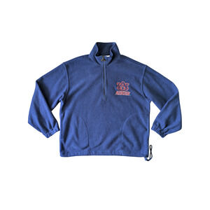 Vintage Auburn University Genuine Stuff Collegiate Fleece Pullover Size Large